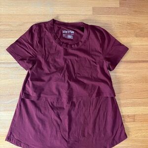 Latched Mama Red Boxy Short Sleeve Tee